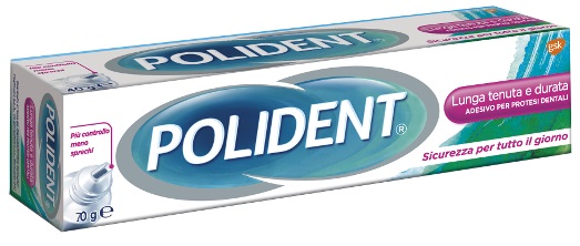 ADESIVO PROTESI DENTALI POLIDENT LUNGA TENUTA 70 G - Farmacianuova.eu