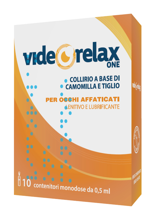 COLLIRIO VIDEORELAX ONE LENITIVO E LUBRIFICANTE OCCHI AFFATICATI 10 CONTENITORI MONODOSE 0,5 ML - Farmacianuova.eu