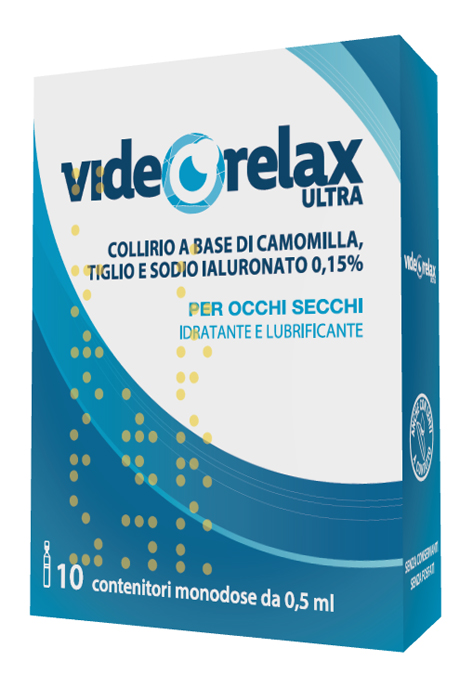 COLLIRIO IDRATANTE E LUBRIFICANTE VIDEORELAX ULTRA MONODOSE 0,5 ML 10 PEZZI - Farmacianuova.eu