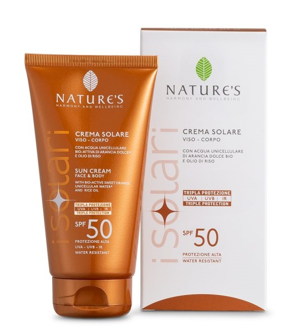 NATURE'S I SOLARI CREMA SOLARE VISO E CORPO SPF 50 IR SUN 150 ML - Farmacianuova.eu