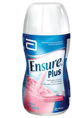 ENSURE PLUS FRAGOLA 4 BOTTIGLE DA 200 ML - Farmacianuova.eu