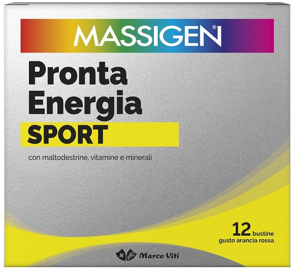 MASSIGEN SPORT PRONTA ENERGIA 12 BUSTINE - Farmacianuova.eu