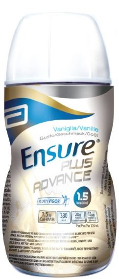 ENSURE PLUS ADVANCE VANIGLIA 4 BOTTIGLIE DA 220 ML - Farmacianuova.eu