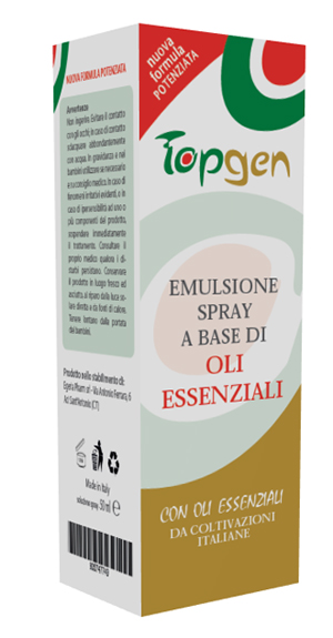 TOPGEN EMULSIONE SPRAY A BASE DI OLI ESSENZIALI 50 ML - Farmacianuova.eu