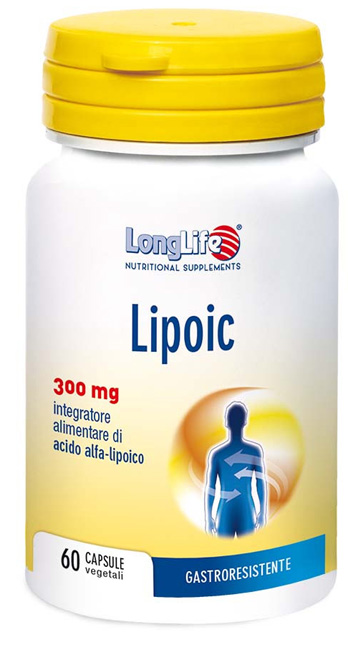 LONGLIFE LIPOIC 300 MG 60 CAPSULE VEGETALI DA 500 MG - Farmacianuova.eu