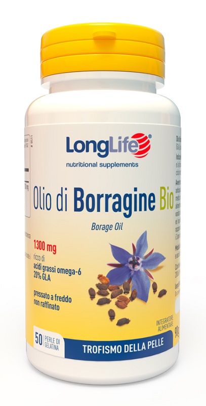 LONGLIFE OLIO BORRAGINE BIO 50 PERLE IN GELATINA - Farmacianuova.eu
