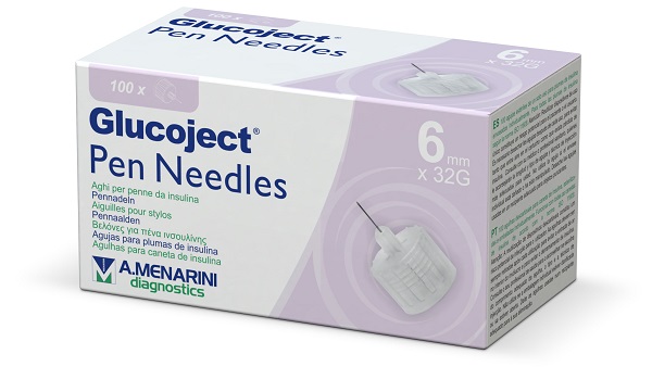 AGO PER PENNA DA INSULINA GLUCOJECT 6 MM GAUGE 32 100 PEZZI - Farmacianuova.eu