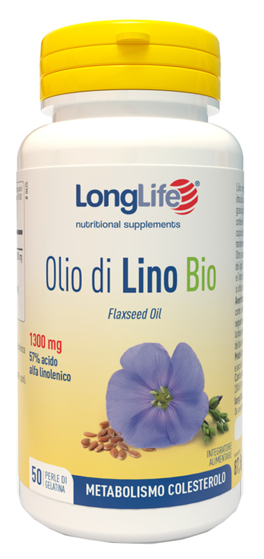 LONGLIFE OLIO DI LINO BIO 50 PERLE DI GELATINA - Farmacianuova.eu