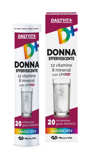 MASSIGEN DONNA MULTIVITAMINICO E MULTIMINERALE EFFERVESCENTE 20 COMPRESSE - Farmacianuova.eu
