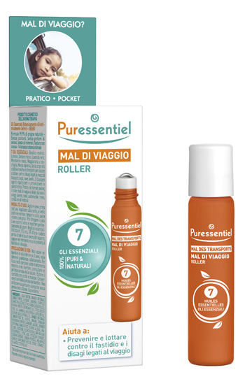 PURESSENTIEL ROLLER MAL DI VIAGGIO 7 OLI ESSENZIALE 5 ML - Farmacianuova.eu