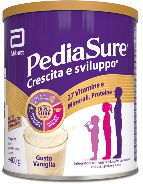 PEDIASURE CRESCITA&SVILUPPO RINFORZA VANIGLIA 400 G - Farmacianuova.eu