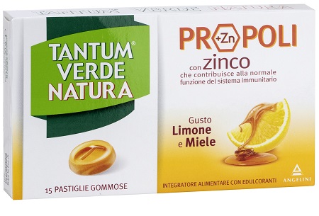 TANTUM VERDE NATURA 15 PASTIGLIE GOMMOSE LIMONE & MIELE - Farmacianuova.eu