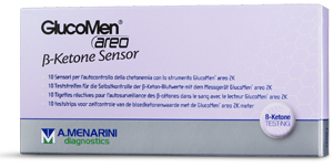 STRISCE MISURAZIONE CHETONEMIA GLUCOMEN AREO B-KETONE SENSOR 10 PEZZI - Farmacianuova.eu