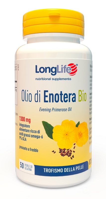 LONGLIFE OLIO ENOTERA BIO 1300 MG 50 PERLE - Farmacianuova.eu