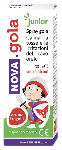 NOVA GOLA SPRAY JUNIOR FRAGOLA 30 ML - Farmacianuova.eu