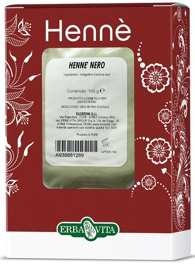 HENNE COLORANTE CAPELLI NERO 100 G - Farmacianuova.eu