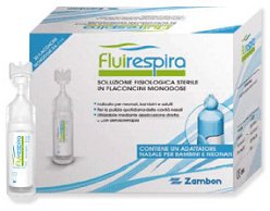 FLUIRESPIRA SOLUZIONE FISIOLOGICA STERILE 30 FLACONCINI MONODOSE DA 5ML - Farmacianuova.eu