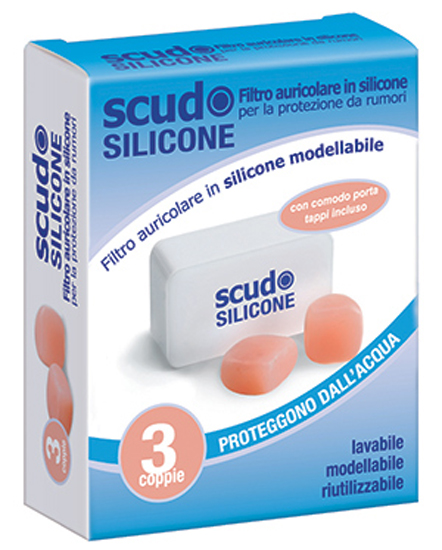 TAPPO AURICOLARE EARPLUG SCUDO IN SILICONE 3 COPPIE 6 PEZZI ARTICOLO 7EN091 - Farmacianuova.eu