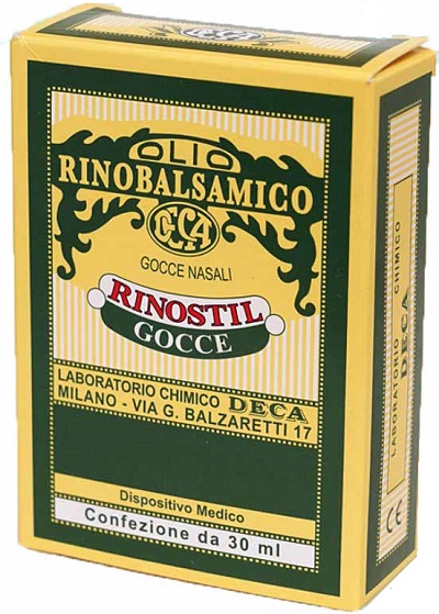 RINOSTIL GOCCE NASALI FLACONE 30ML OLIO RINOBALSAMICO PER LAPROTEZIONE DELLA MUCOSA NASALE E LA PULIZIA DELLE FOSSE NASALI - Farmacianuova.eu