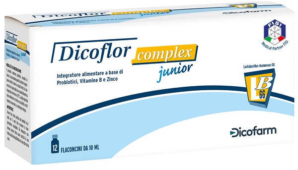 DICOFLOR COMPLEX JUNIOR 12 FLACONI DA 10 ML - Farmacianuova.eu
