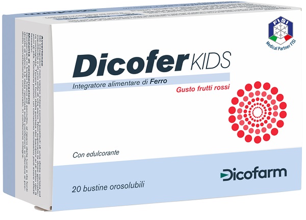 DICOFER KIDS 20 BUSTINE OROSOLUBILI  - Farmacianuova.eu