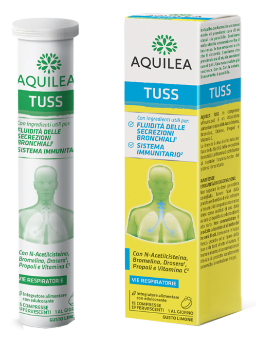AQUILEA TUSS 15 COMPRESSE EFFERVESCENTI 90 G - Farmacianuova.eu