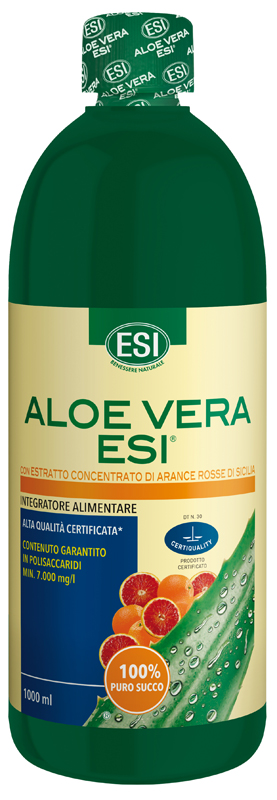 ESI ALOE SUCCO ARANCIA ROSSA 1000 ML - Farmacianuova.eu