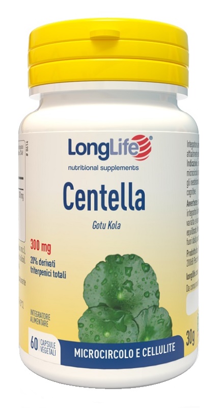 LONGLIFE CENTELLA 20% 60 CAPSULE VEGETALI SENZA GLUTINE - Farmacianuova.eu