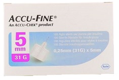 AGO PER PENNA DA INSULINA ACCU-FINE PEN NEEDLE ACCU-CHEK GAUGE 31 X 5MM 100 PEZZI - Farmacianuova.eu