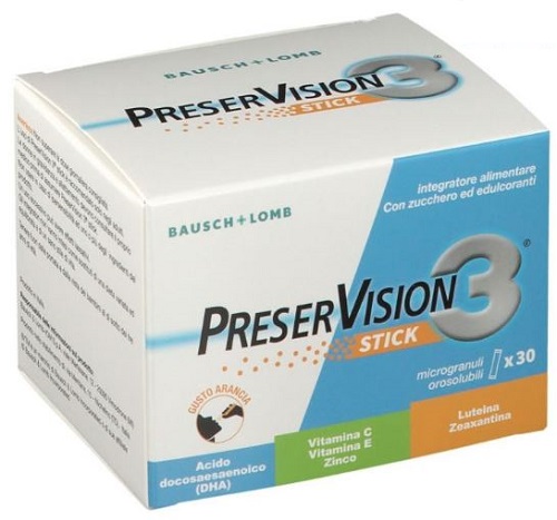 PRESERVISION 3 30 STICK OROSOLUBILI DA 2 G - Farmacianuova.eu