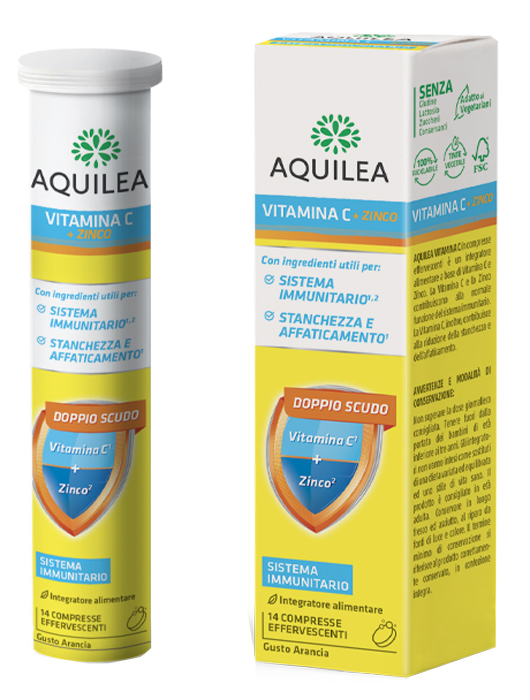 AQUILEA VITAMINA C 14 COMPRESSE EFFERVESCENTI - Farmacianuova.eu