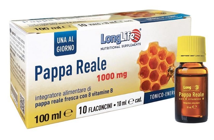 LONGLIFE PAPPA REALE + VITAMINA B 10 FLACONCINI 10 ML - Farmacianuova.eu