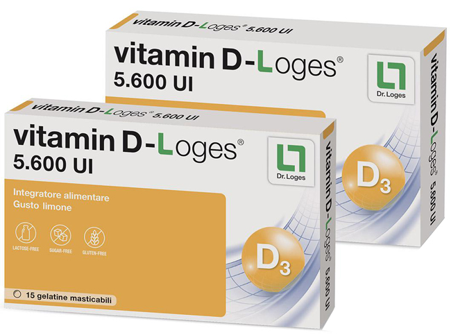 VITAMIN D-LOGES 30 GELATINE MASTICABILI GUSTO LIMONE 42 G - Farmacianuova.eu