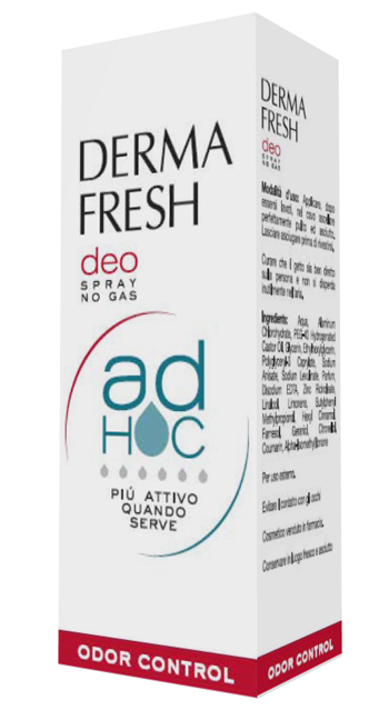 DERMAFRESH DEO SPRAY NO GAS AD HOC ODOR CONTROL DEODORANTE 100 ML - Farmacianuova.eu