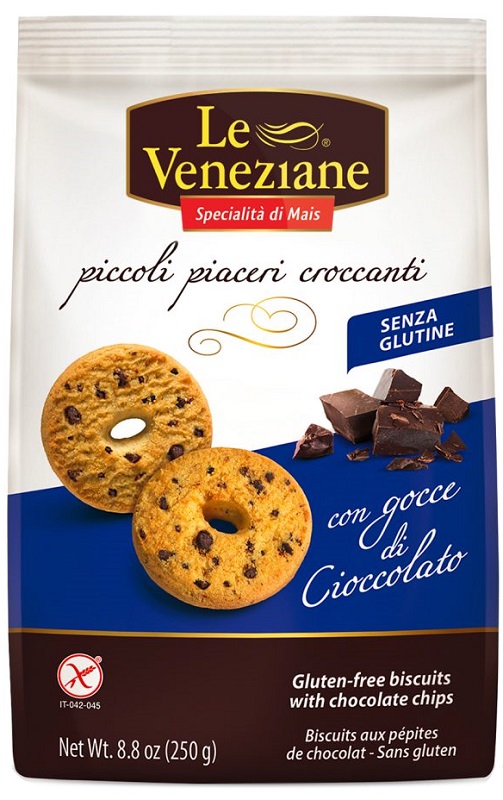 LE VENEZIANE BISCOTTI GOCCE DI CIOCCOLATO 250 G - Farmacianuova.eu