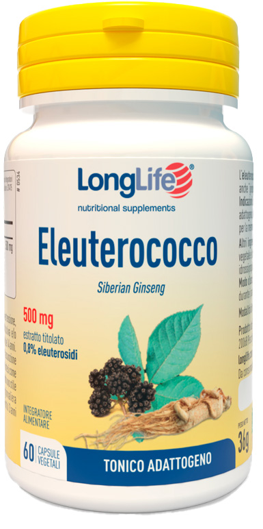 LONGLIFE ELEUTEROCOCCO 0,8% 60 CAPSULE 500MG - Farmacianuova.eu