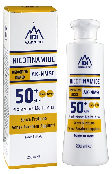 NICOTINAMIDE AK-NMSC 50+SPF PROTEZIONE MOLTO ALTA 200 ML - Farmacianuova.eu