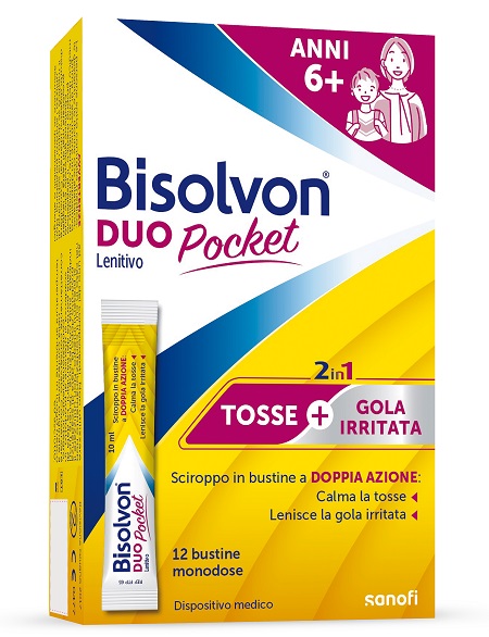BISOLVON DUO POCKET LENITIVO NEW 12 BUSTINE - Farmacianuova.eu