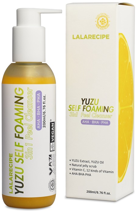 LALARECIPE YUZU SELF FOAM 3IN1 PEEL CLEANSER 200 ML - Farmacianuova.eu