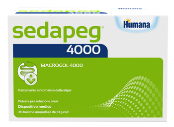 SEDAPEG 4000 20 BUSTINE MONODOSE X 10G HUMANA - Farmacianuova.eu