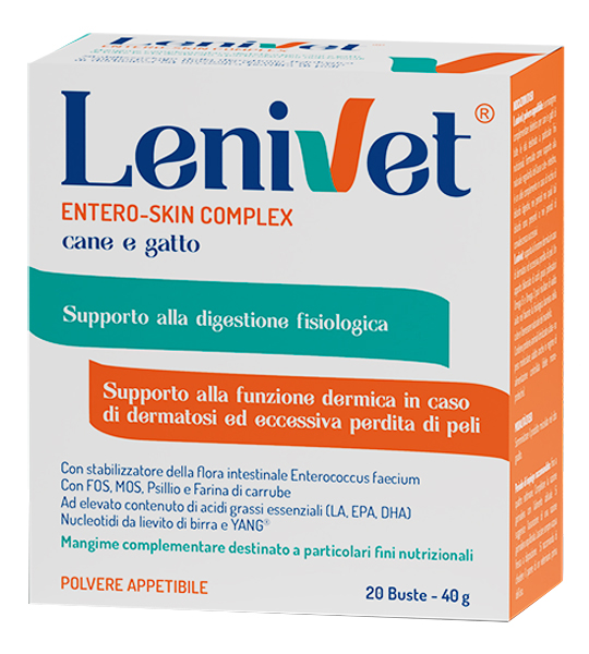LENIVET ENTERO SKIN COMPLEX 20 BUSTE DA 2000 MG - Farmacianuova.eu