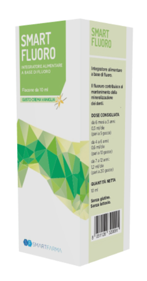 SMART FLUORO GOCCE 10 ML GUSTO CREMA VANIGLIA - Farmacianuova.eu