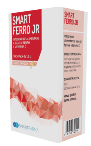 SMART FERRO JR 20 STICK PACK GUSTO VANIGLIA - Farmacianuova.eu