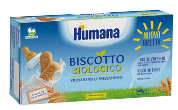 HUMANA BISCOTTO BABY BIO 2 SACCHETTI DA 180 G - Farmacianuova.eu