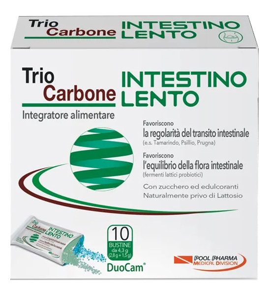 TRIOCARBONE INTESTINO LENTO 10 BUSTINE - Farmacianuova.eu