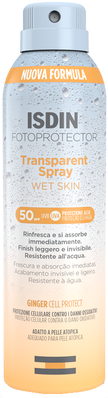 FOTOPROTECTOR TRANSPARENT WET SKIN SPRAY 50+ 250 ML - Farmacianuova.eu