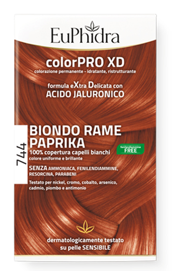 EUPHIDRA COLORPRO GEL COLORANTE CAPELLI XD 744 PAPRIKA 50 ML IN FLACONE + ATTIVANTE + BALSAMO + GUANTI - Farmacianuova.eu