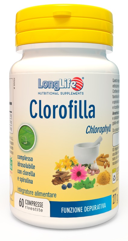 LONGLIFE CLOROFILLA 60 COMPRESSE RIVESTITE - Farmacianuova.eu
