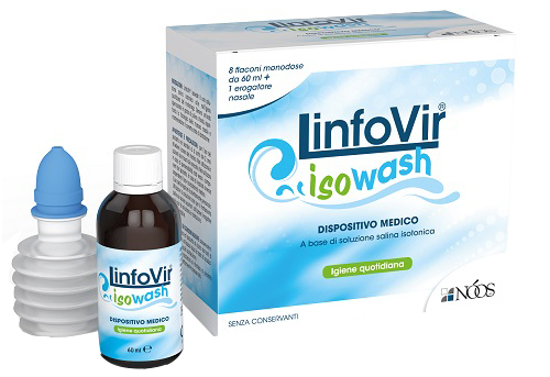 SOLUZIONE SALINA ISOTONICA LINFOVIR ISOWASH 8 FLACONI DA 60 ML - Farmacianuova.eu
