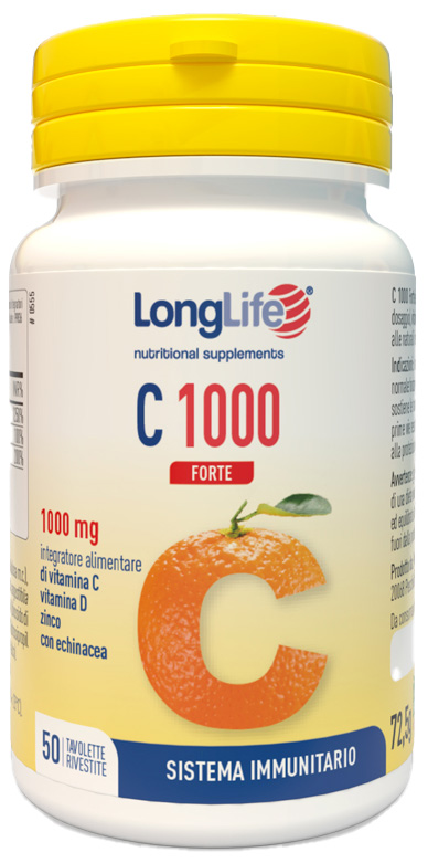 LONGLIFE C 1000 FORTE 50 TAVOLETTE - Farmacianuova.eu
